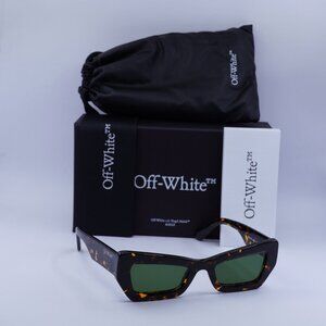 Final Price! Off-White OERI137 AURORA 6055 Havana/Green Sunglasses